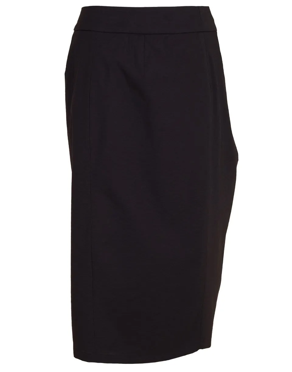 Belted Crinkle Pleated Wrap Skirt