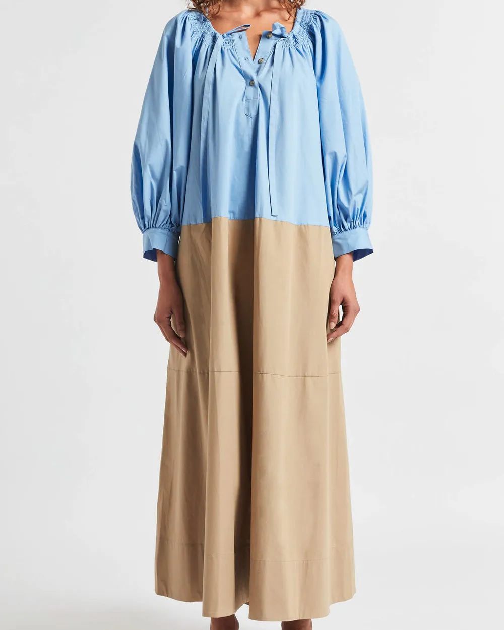 Blue Frankie Ruched Dress