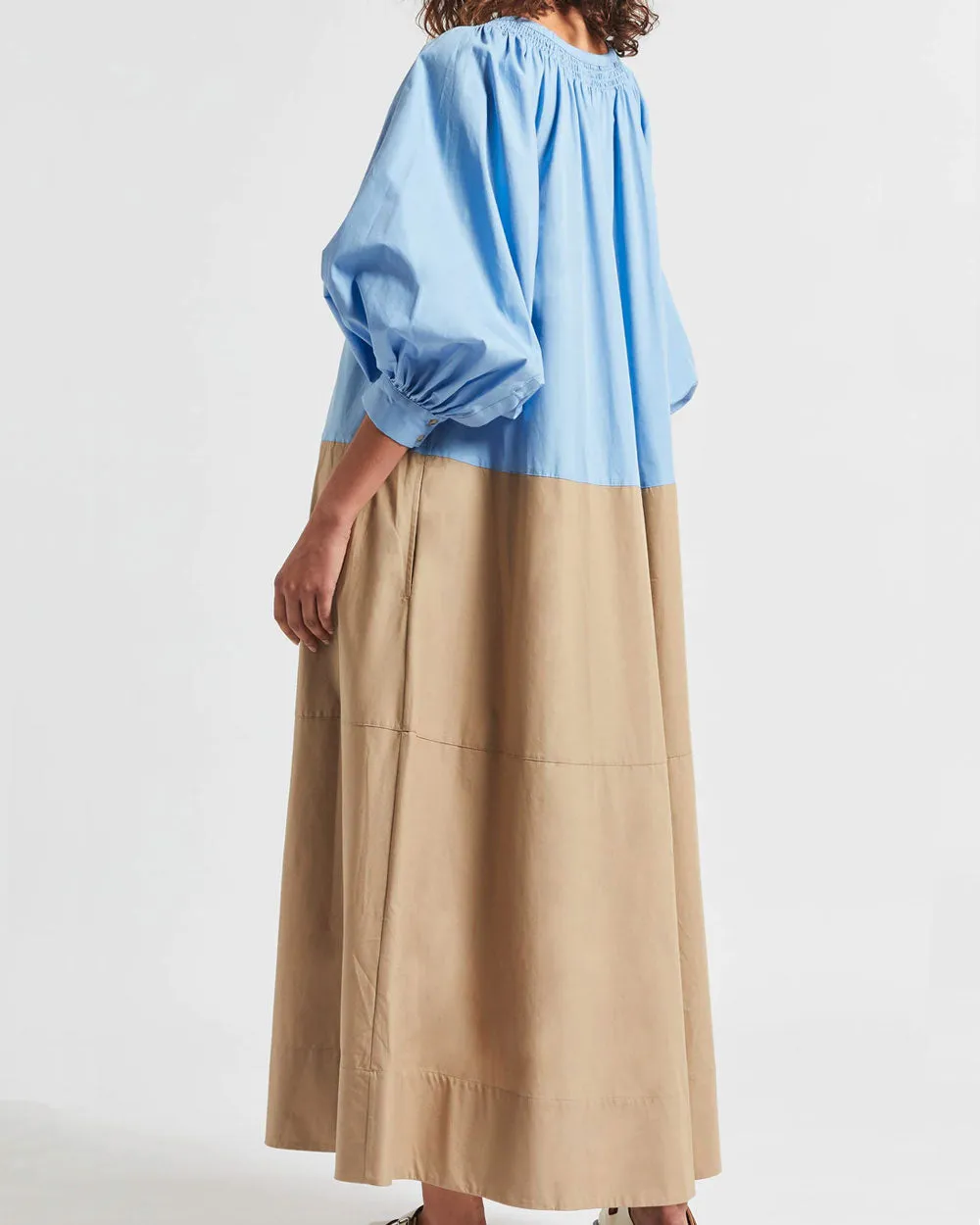 Blue Frankie Ruched Dress