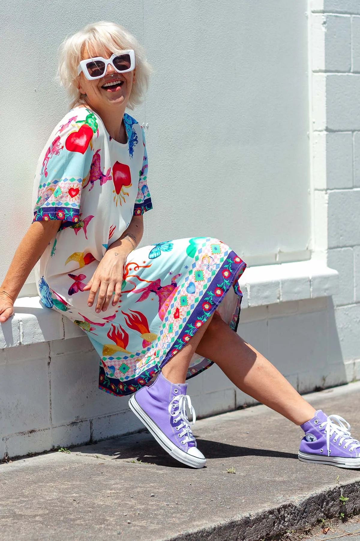 Blue Unicorn - Shift Dress