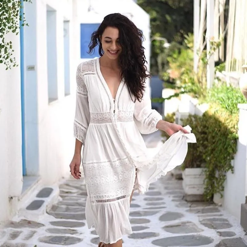 Bohemian Dress - Beachy Chic Sundress