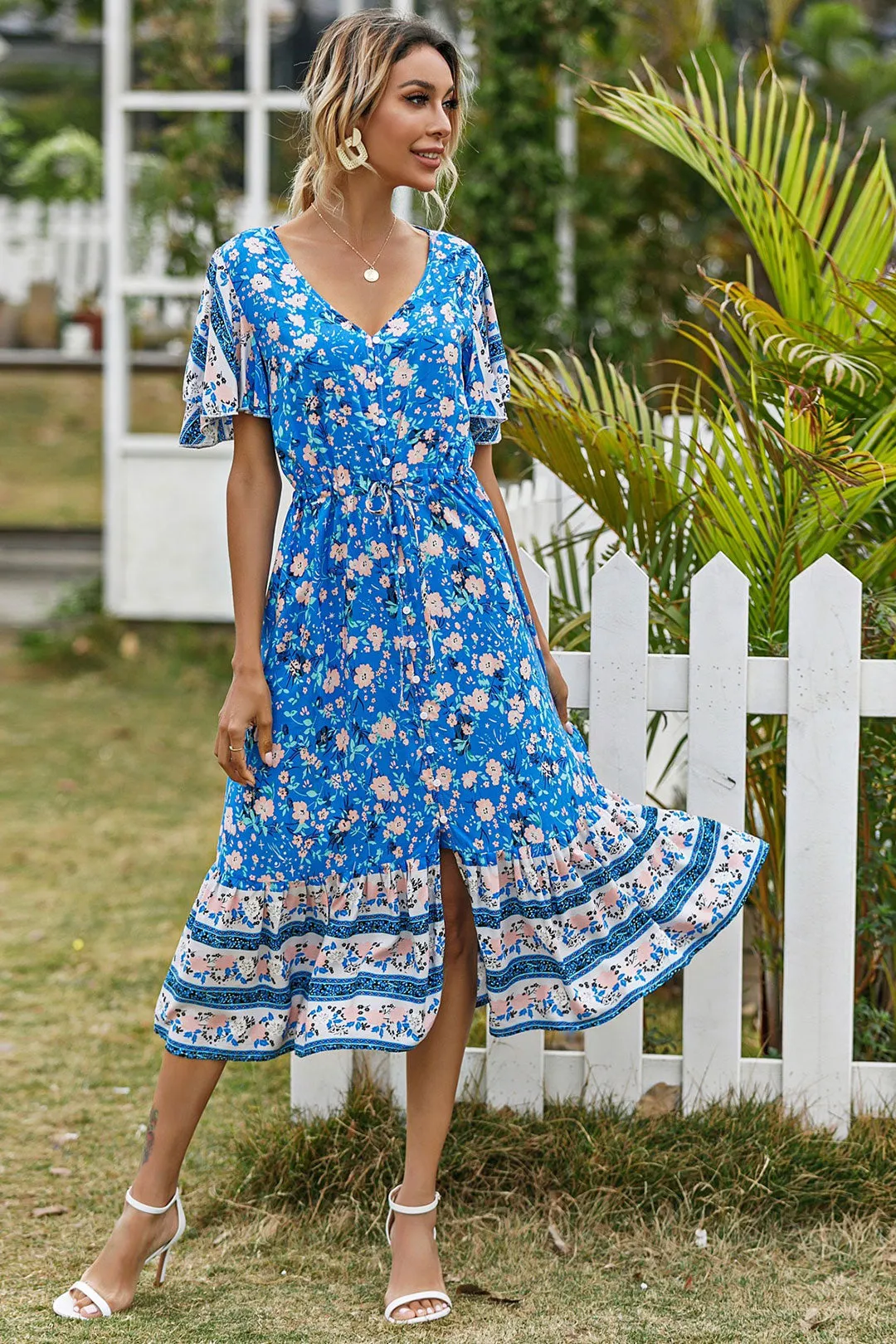 Boho Maxi Dress, Sundress, Pink Rosewood