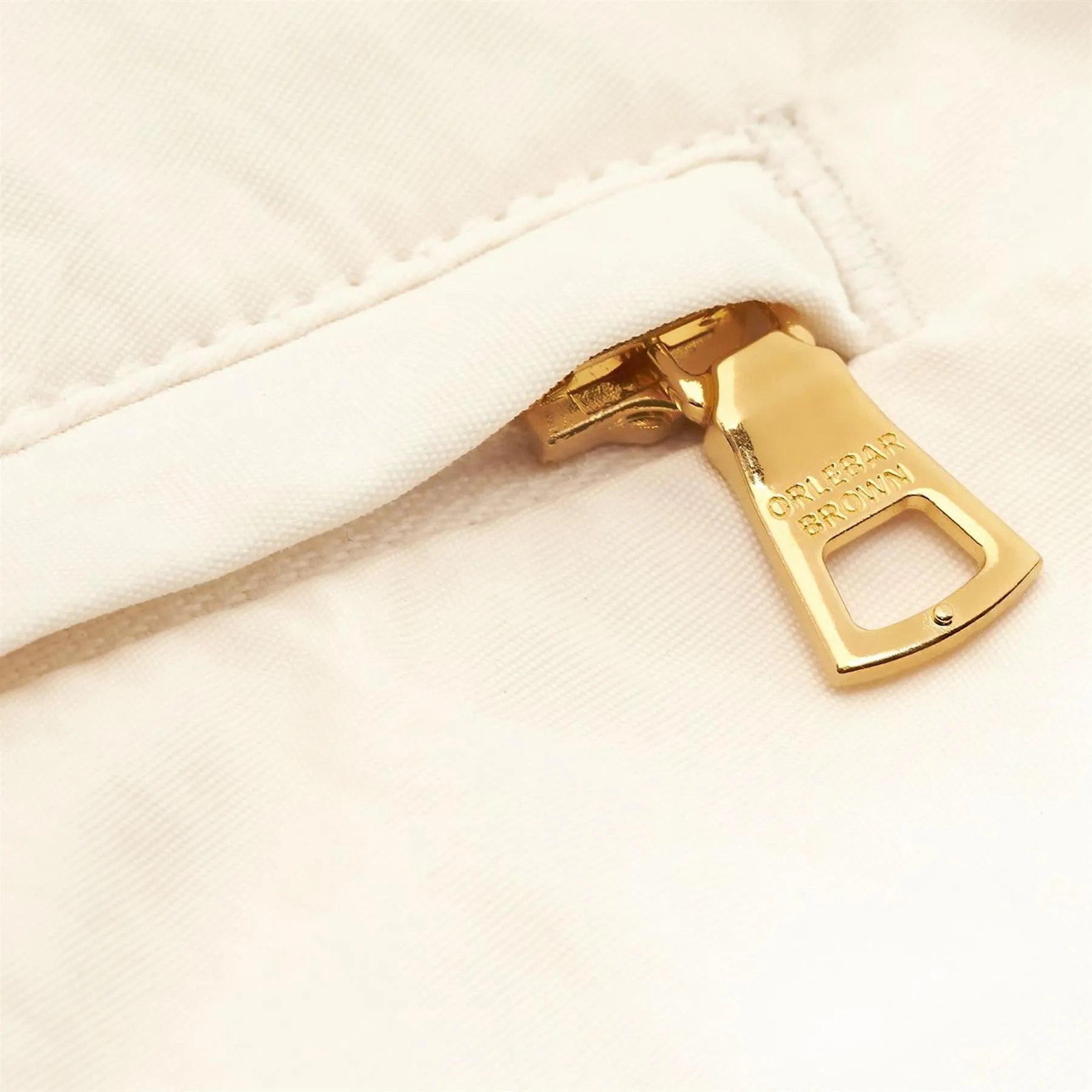 Bulldog Border Tape Shorts White Sand - SS24