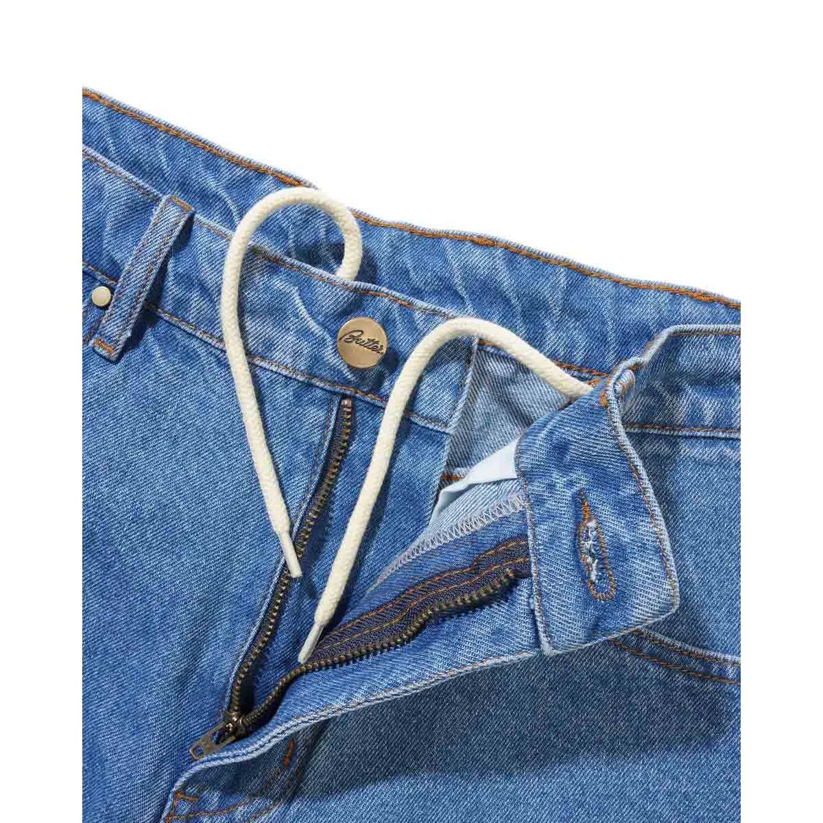Butter Goods - Sorcerer Baggy Denim Shorts Washed Indigo