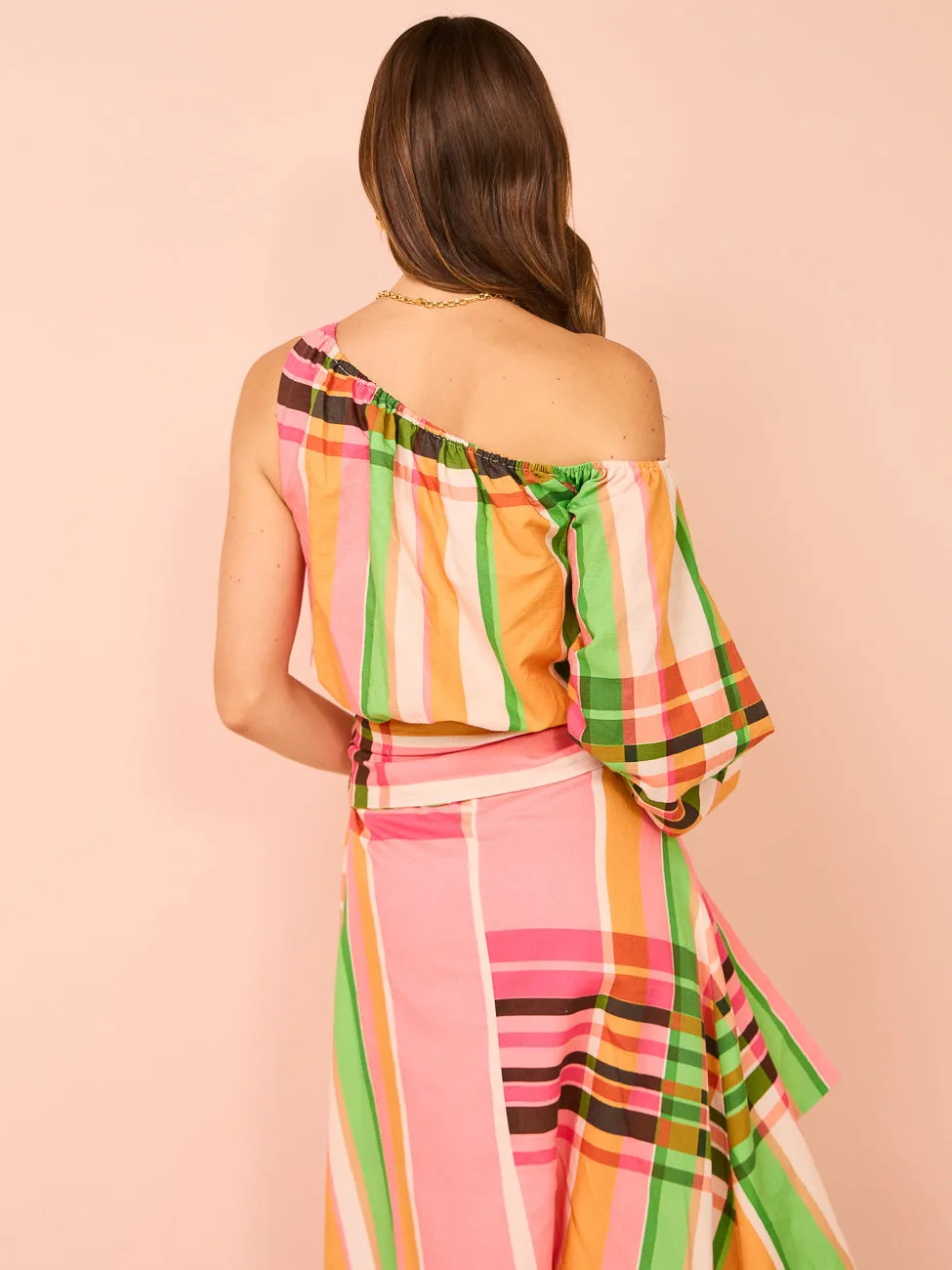 By Nicola Rosa Maxi Dress in Holiday Plaid
