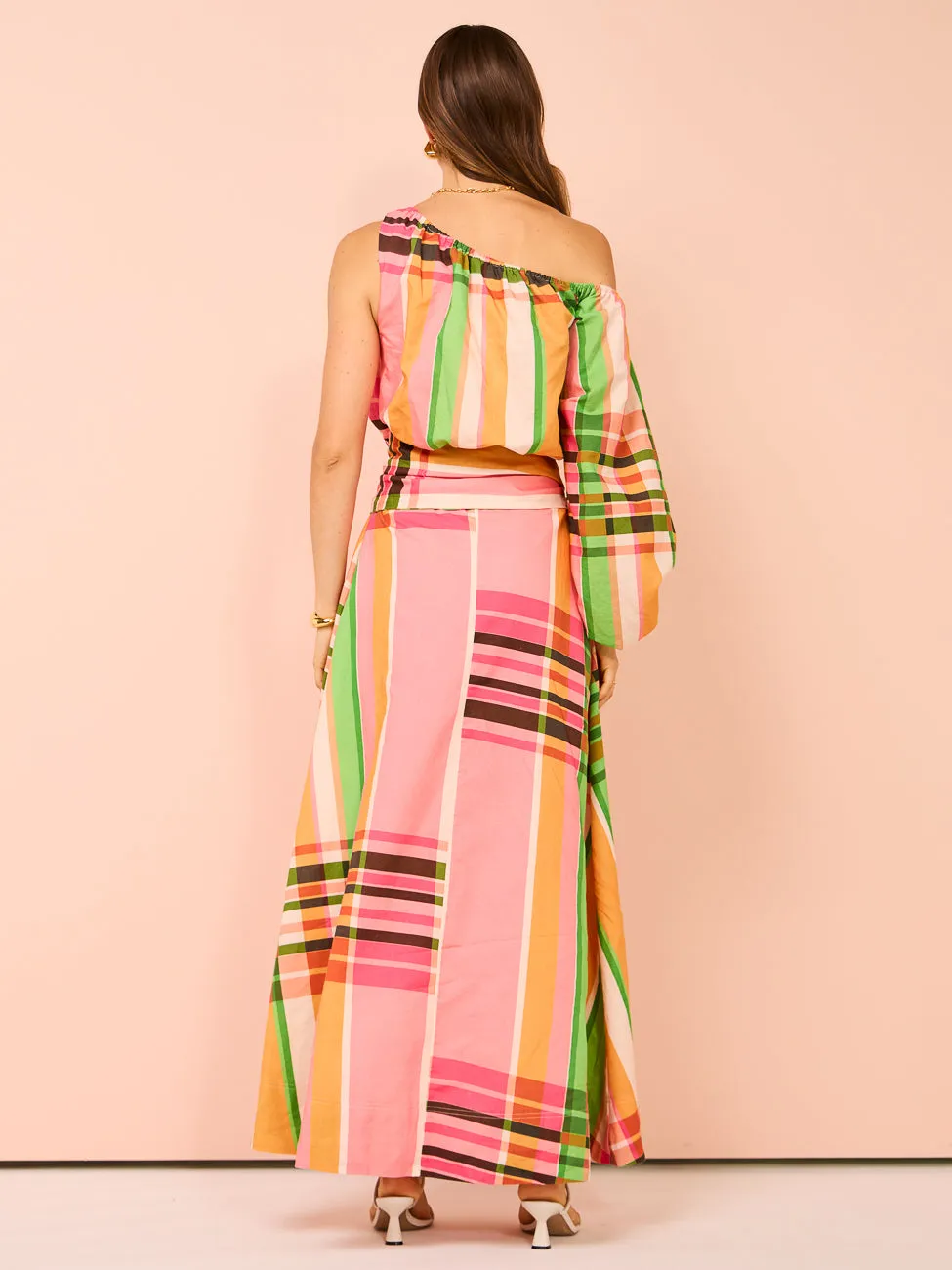 By Nicola Rosa Maxi Dress in Holiday Plaid