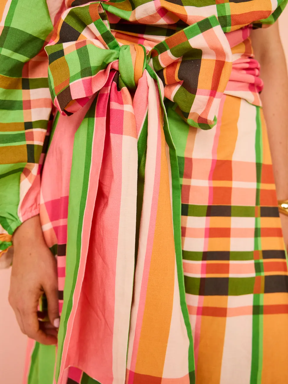 By Nicola Rosa Maxi Dress in Holiday Plaid