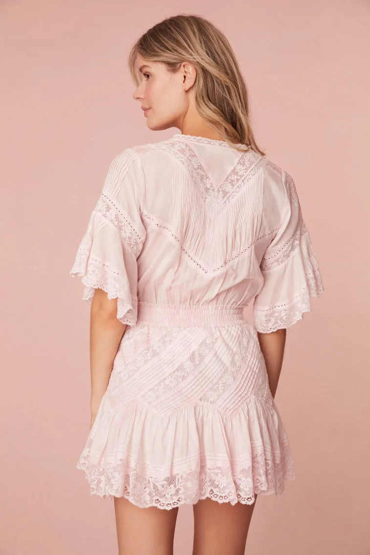 Calamina Mini Dress- LILAC HAND DYE