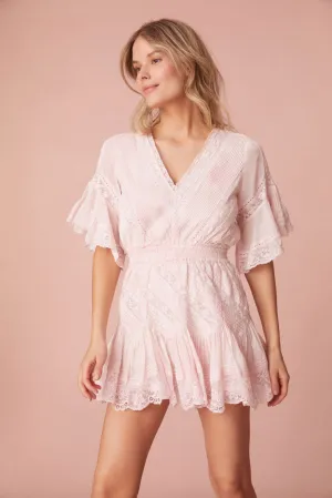 Calamina Mini Dress- LILAC HAND DYE