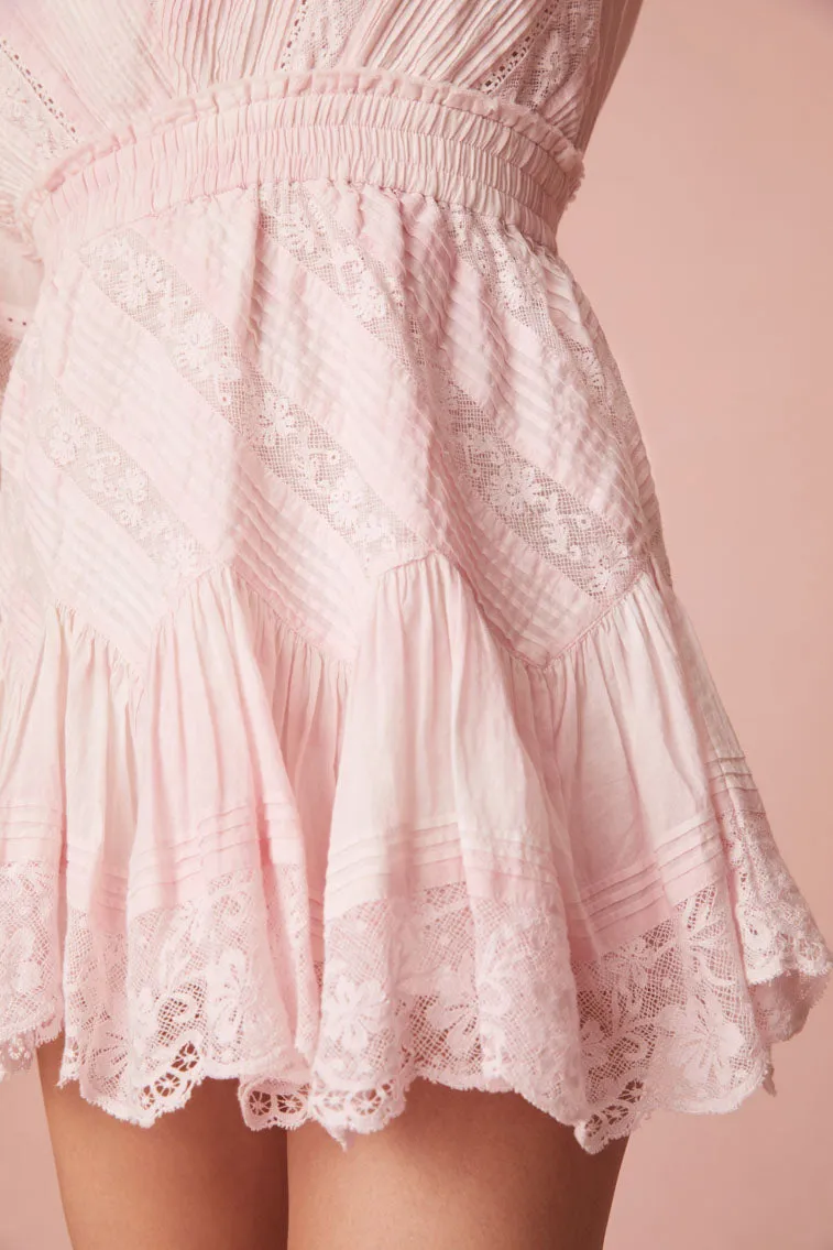 Calamina Mini Dress- LILAC HAND DYE