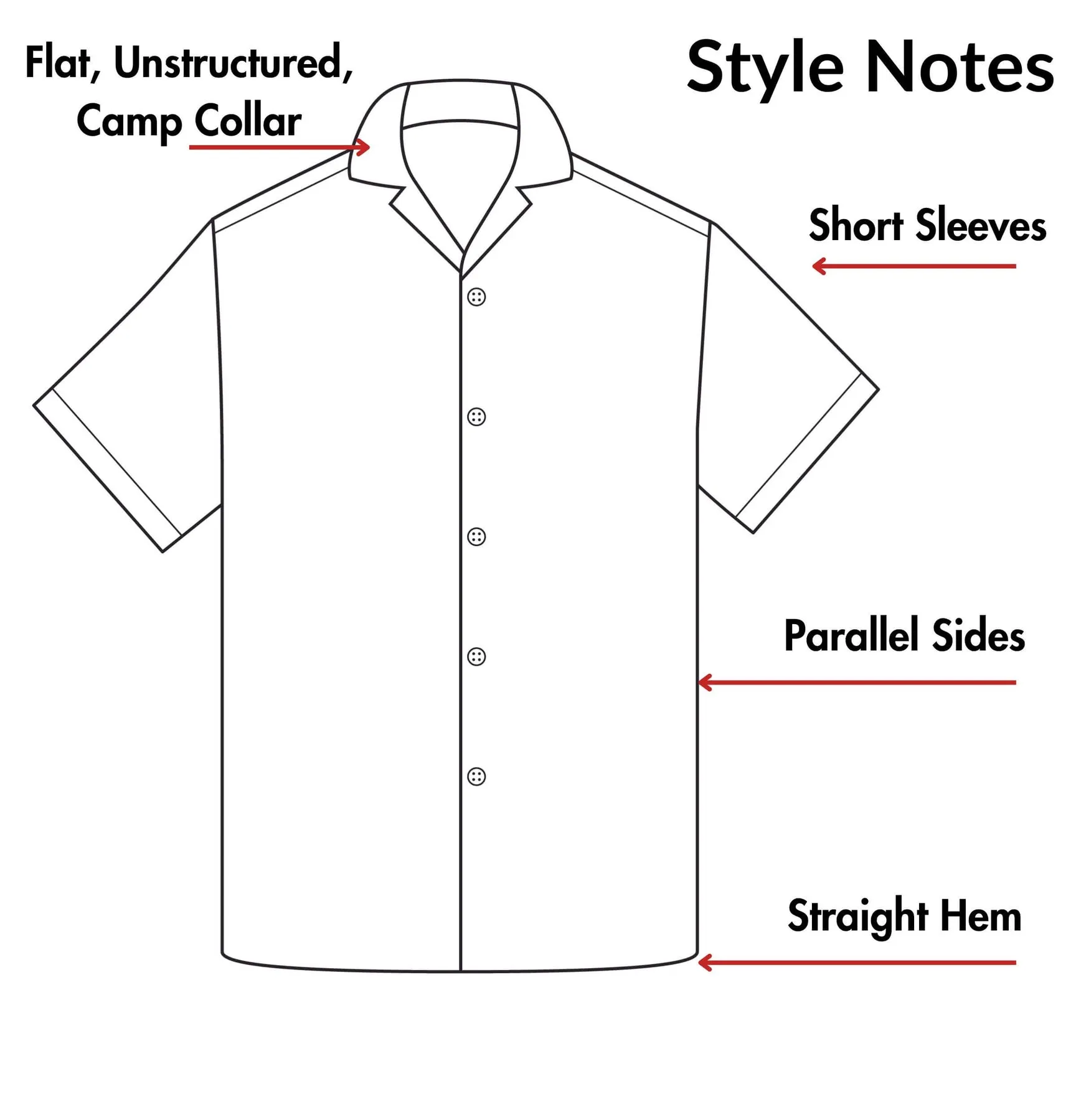 Camp Collar Linen Shirt in Black Melange