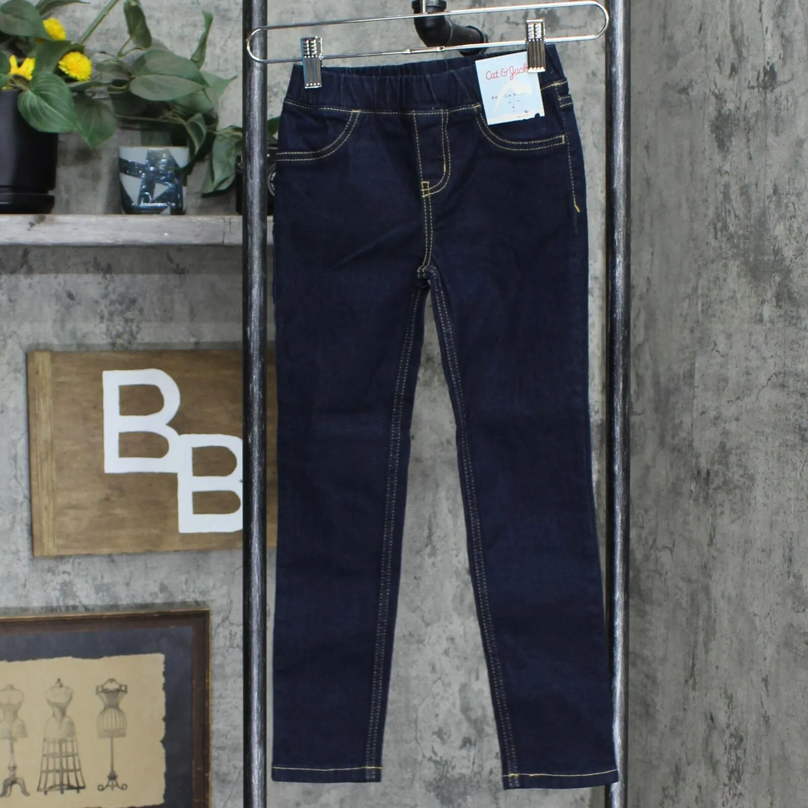 Cat & Jack Girls' Pull-On Skinny Mid-Rise Jeans