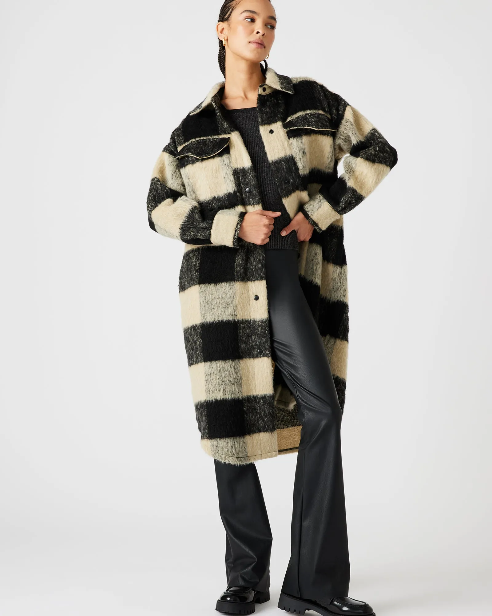 CHLOE SHIRT JACKET BLACK MULTI