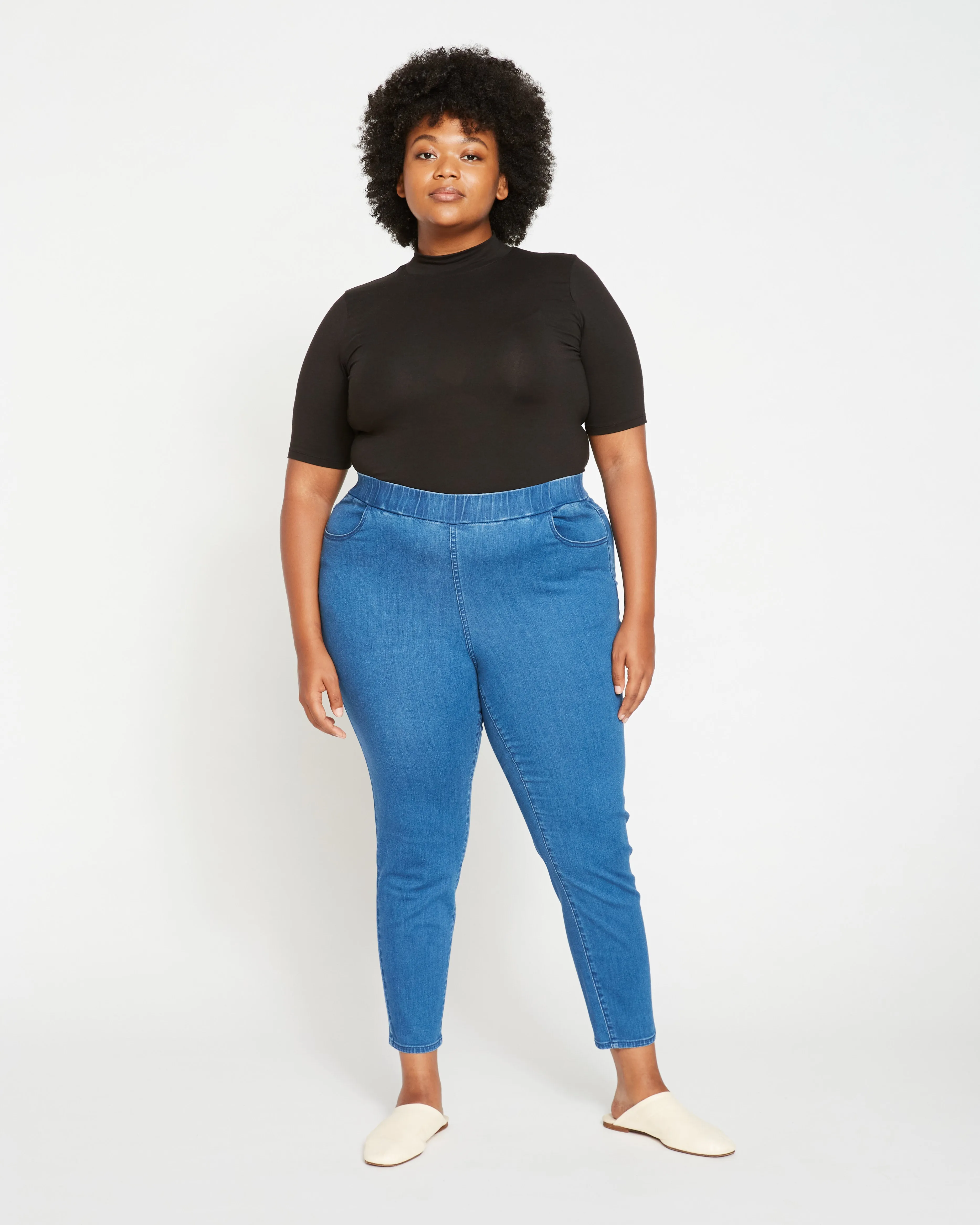 ComfortDenim Dont Call Them Jeggings - Classic Blue