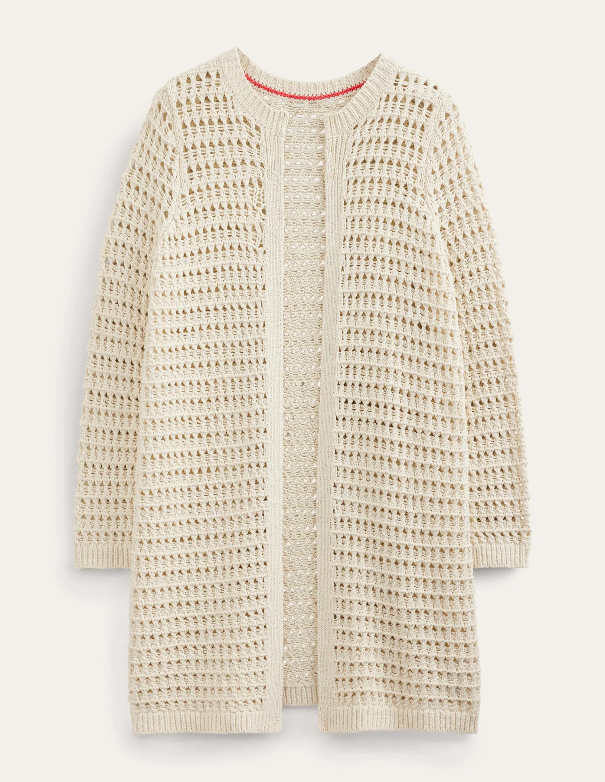 Crochet Coatigan-Warm Ivory