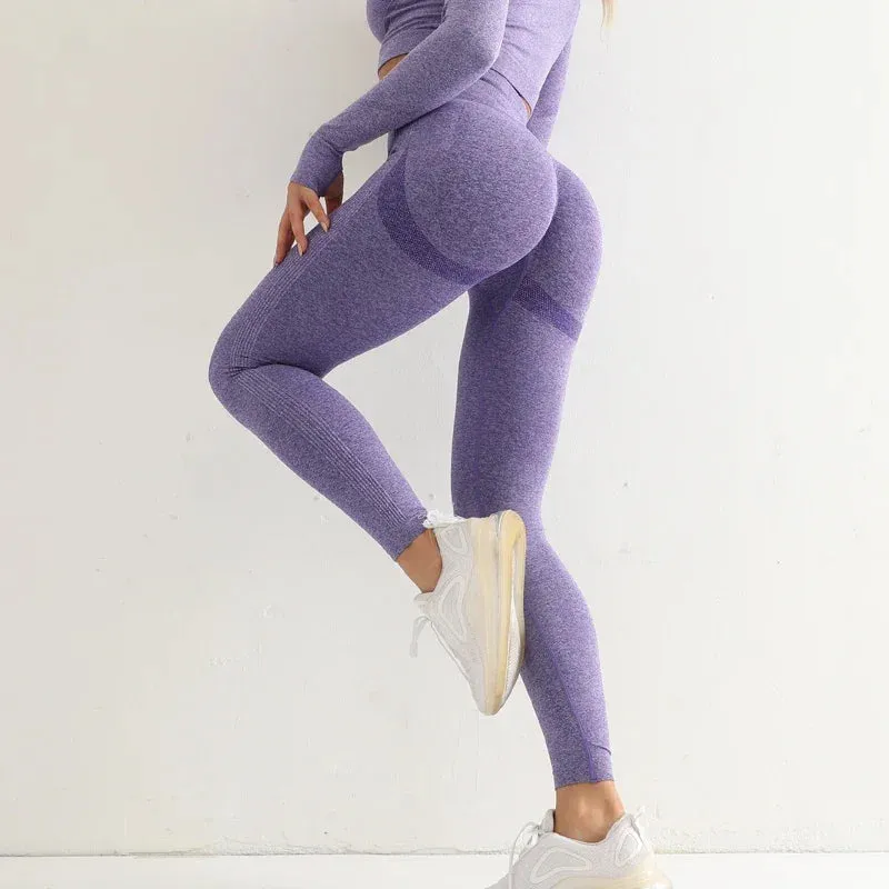 High Waist Fitness Women Sport Seamless Leggings Quick Dry