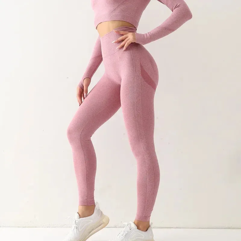 High Waist Fitness Women Sport Seamless Leggings Quick Dry