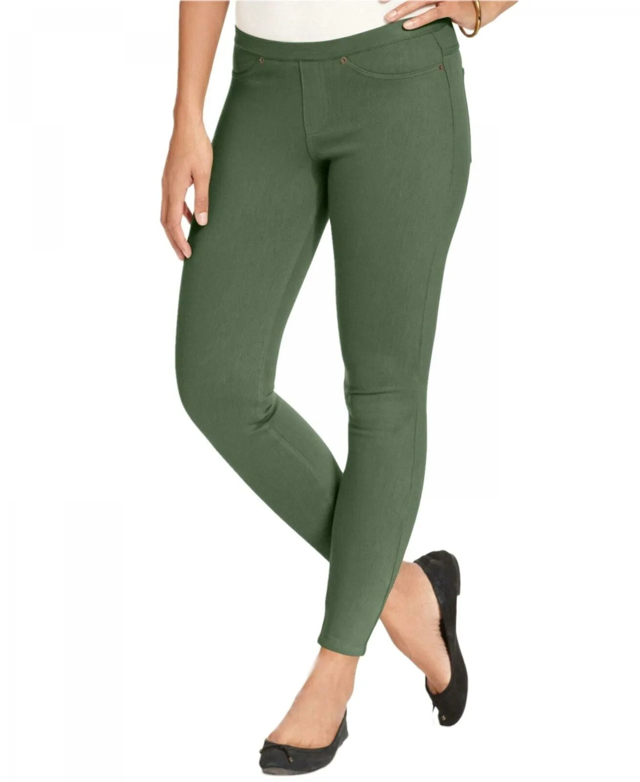HUE Women's Original Denim Leggings Pants. U13360H