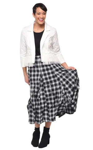 Julianna Womens Jacket in Ivory Twill