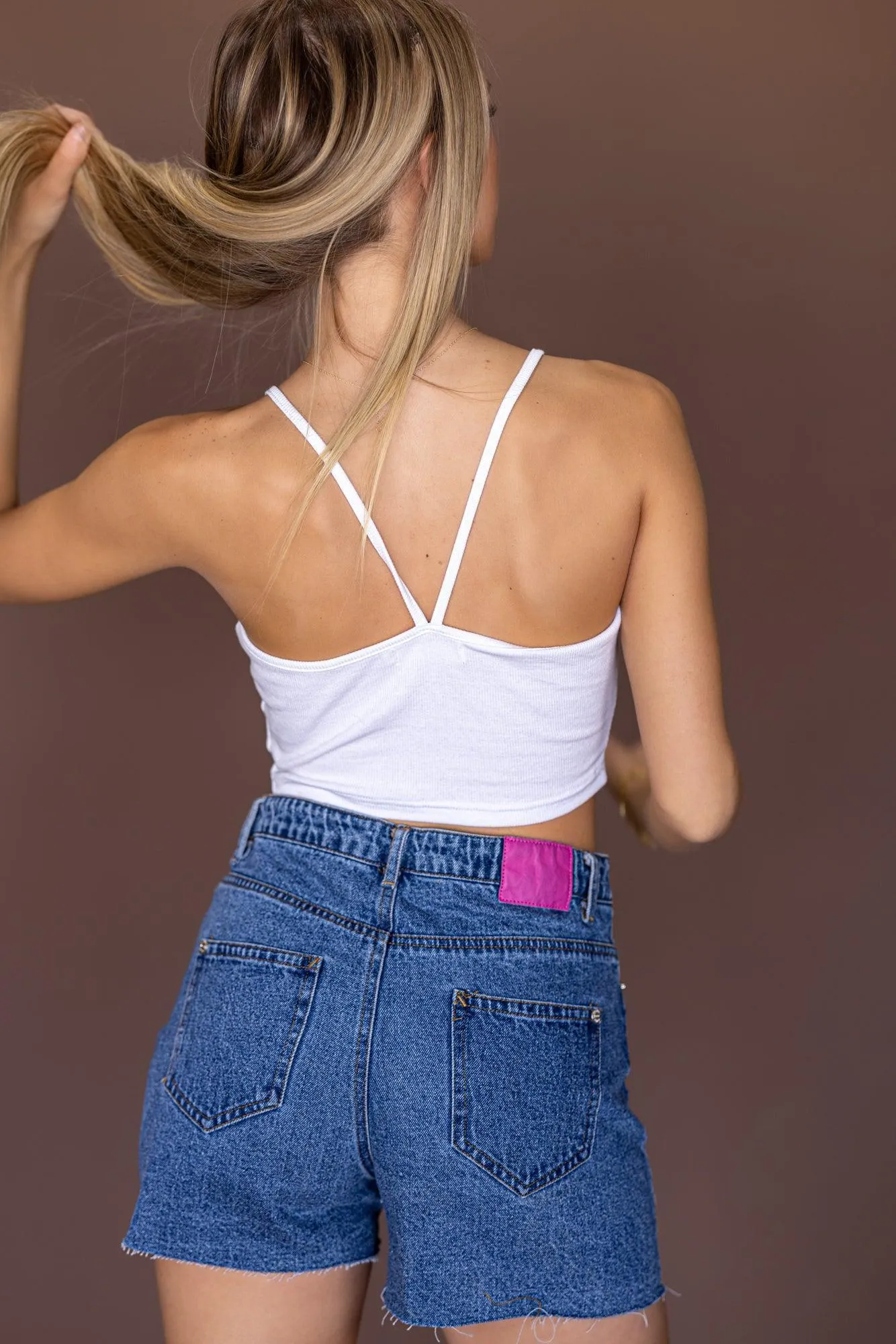 Julie High Rise Denim Short