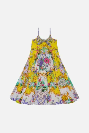 KIDS TIE FRONT MAXI DRESS 4-10 CATERINA SPRITZ