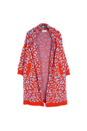 Leopard jacquard coat
