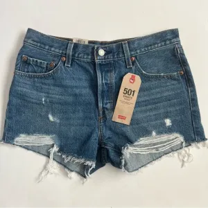 Levi’s 501 Cutoff Distressed Denim Shorts