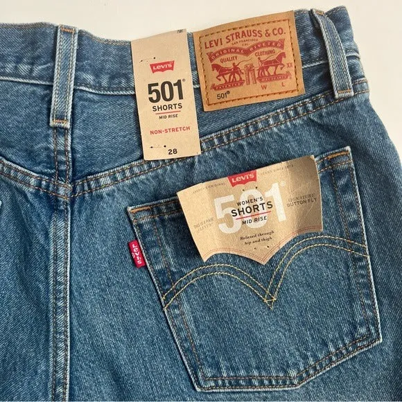 Levi’s 501 Cutoff Distressed Denim Shorts
