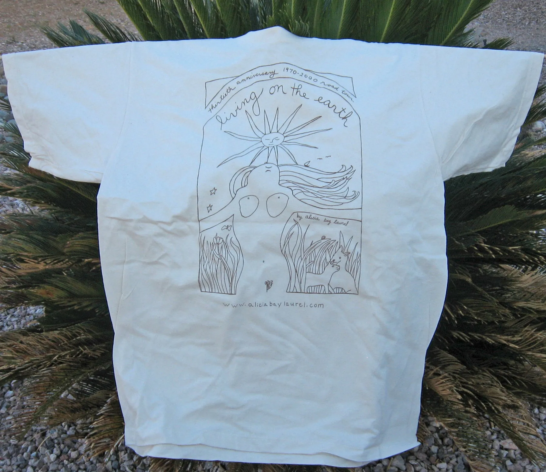 Living on the Earth 2000 Tour organic cotton t-shirt