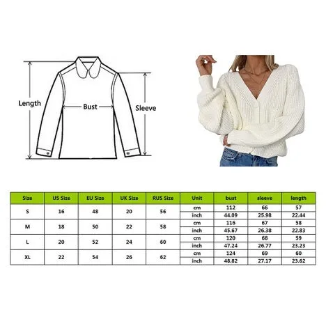 Macy Oversized Button Down Lantern Sleeve Cardigan