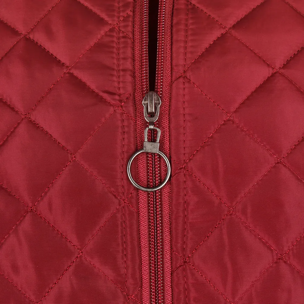Maximos Men's Jason Zip Up Front Pocket Quilted Bomber Jacket