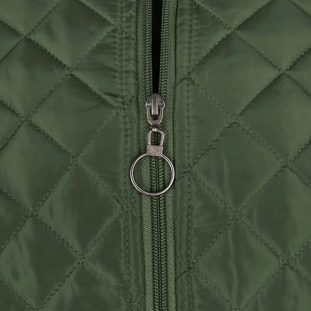 Maximos Men's Jason Zip Up Front Pocket Quilted Bomber Jacket