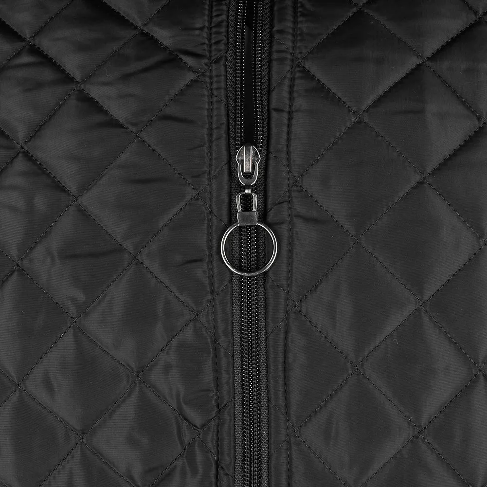 Maximos Men's Jason Zip Up Front Pocket Quilted Bomber Jacket