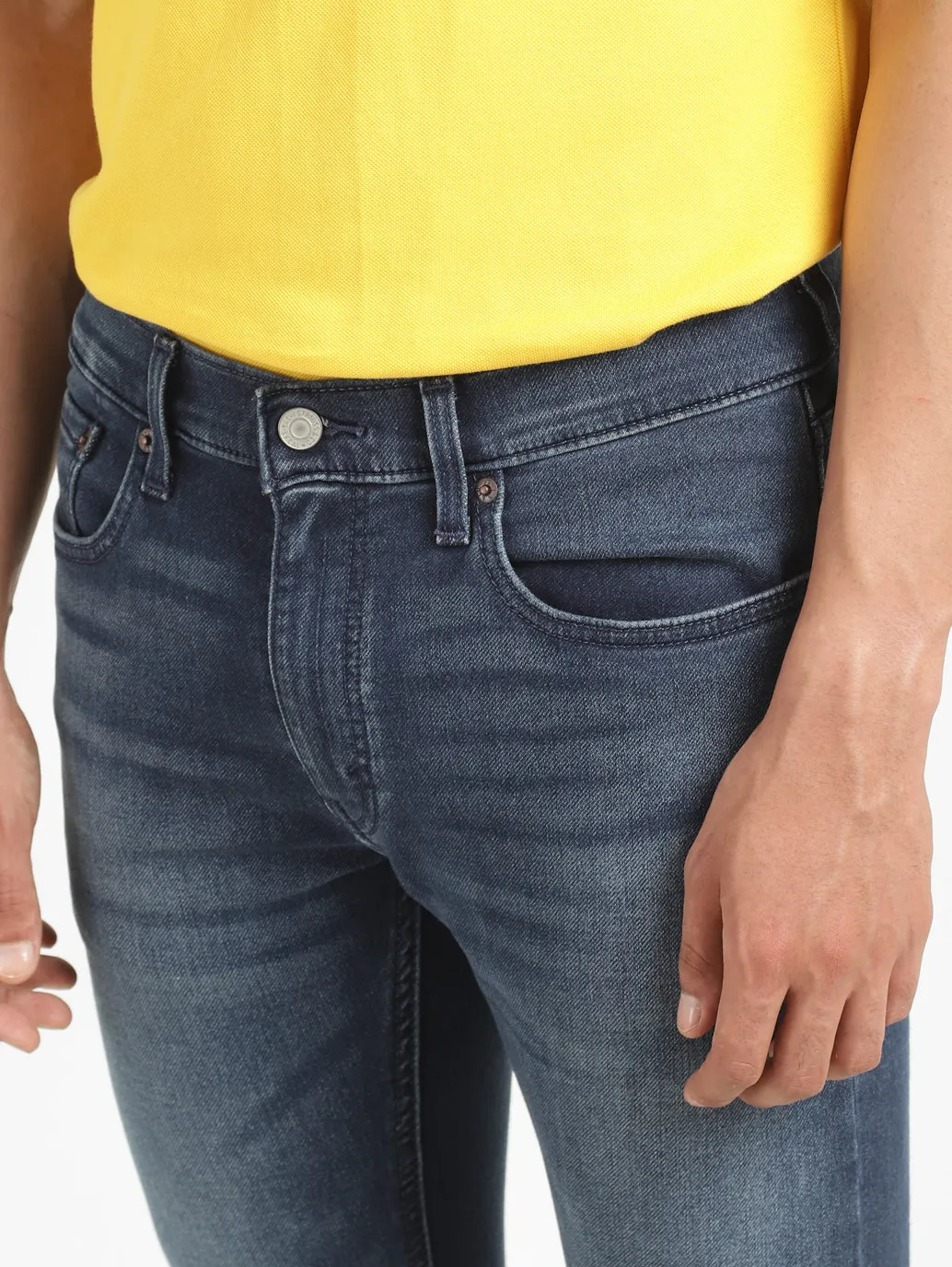 Men's Mid Indigo Skinny Taper Fit Jeans