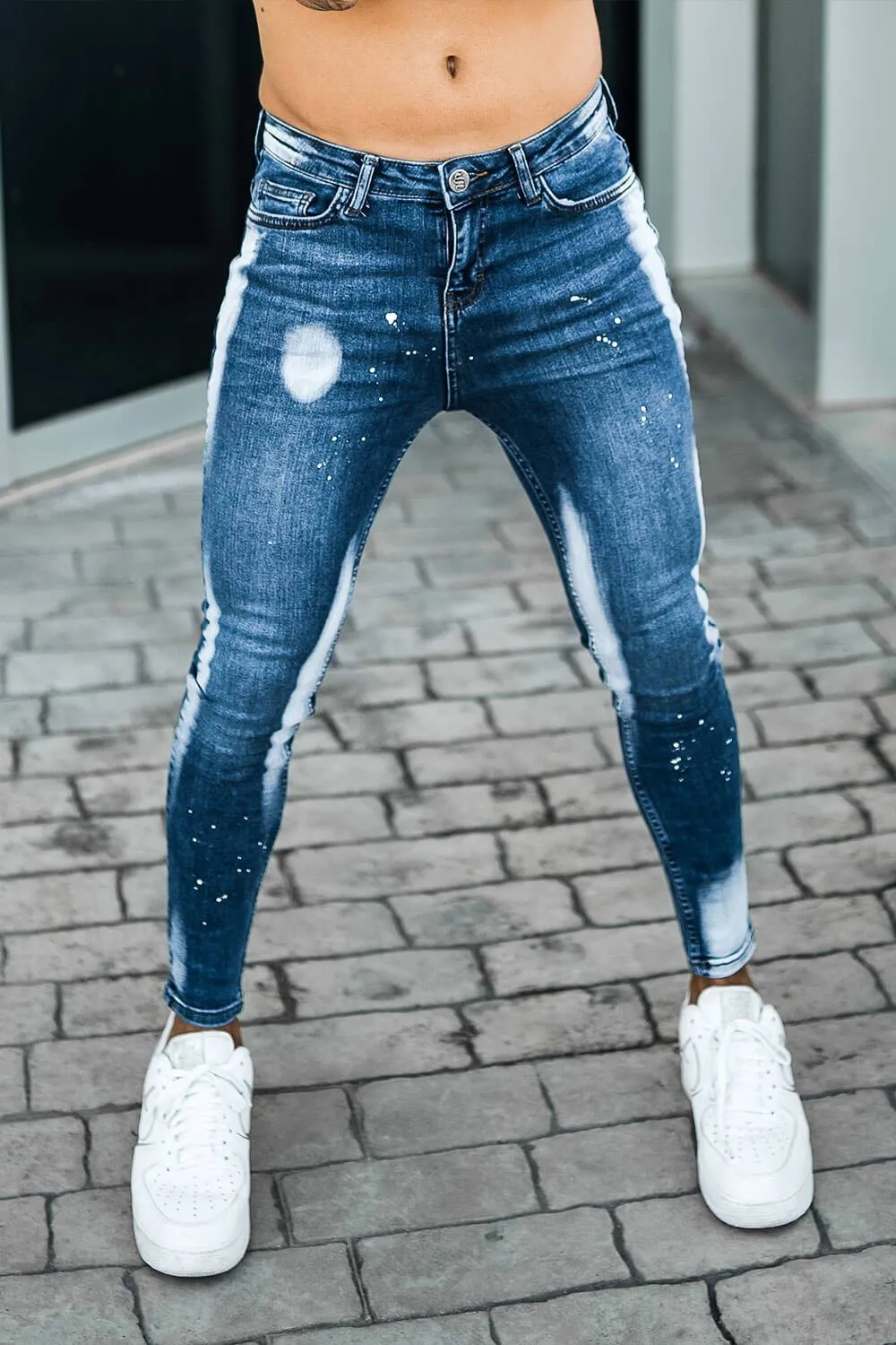 Non Rip Spray On Jeans - Bleach Splash
