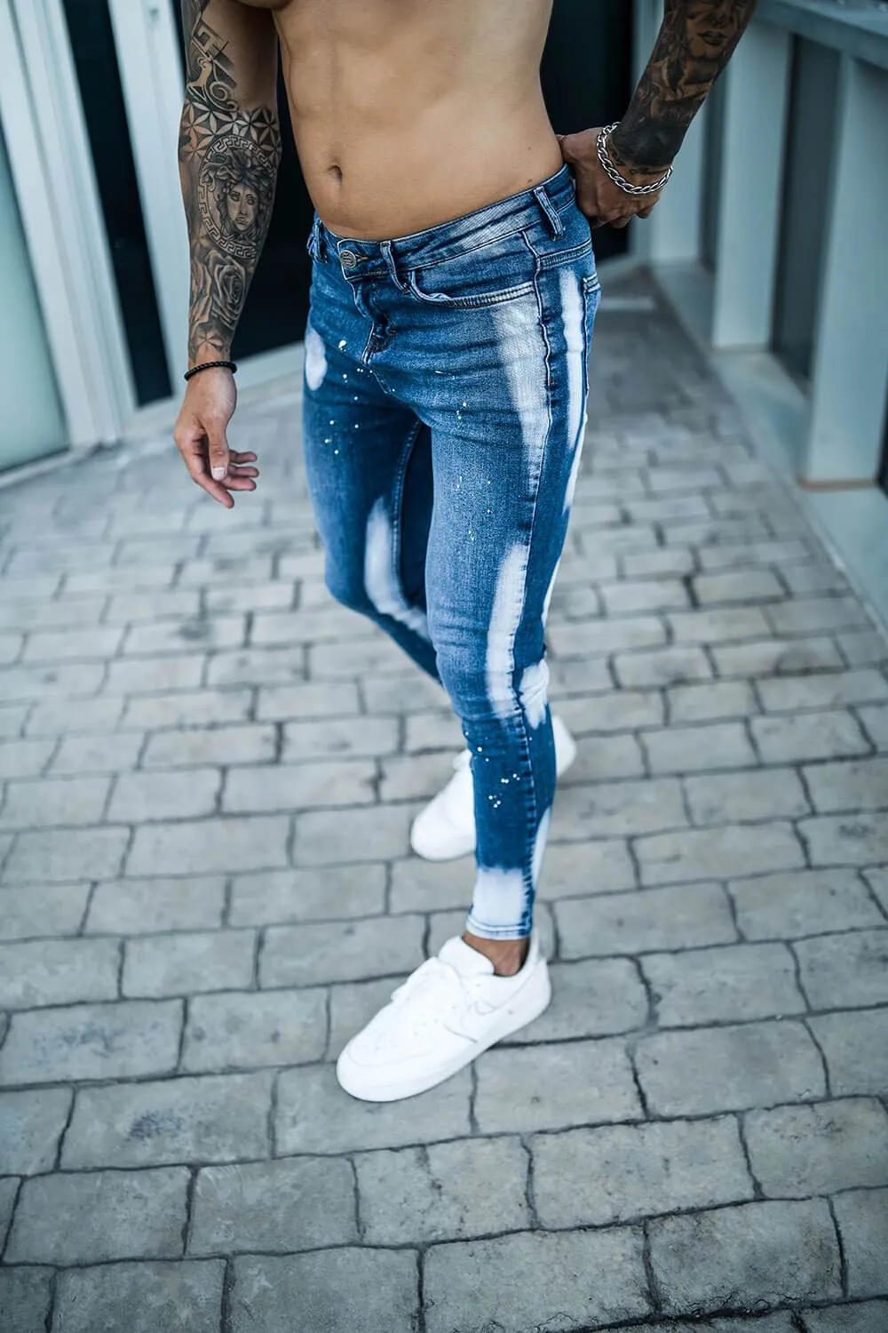 Non Rip Spray On Jeans - Bleach Splash