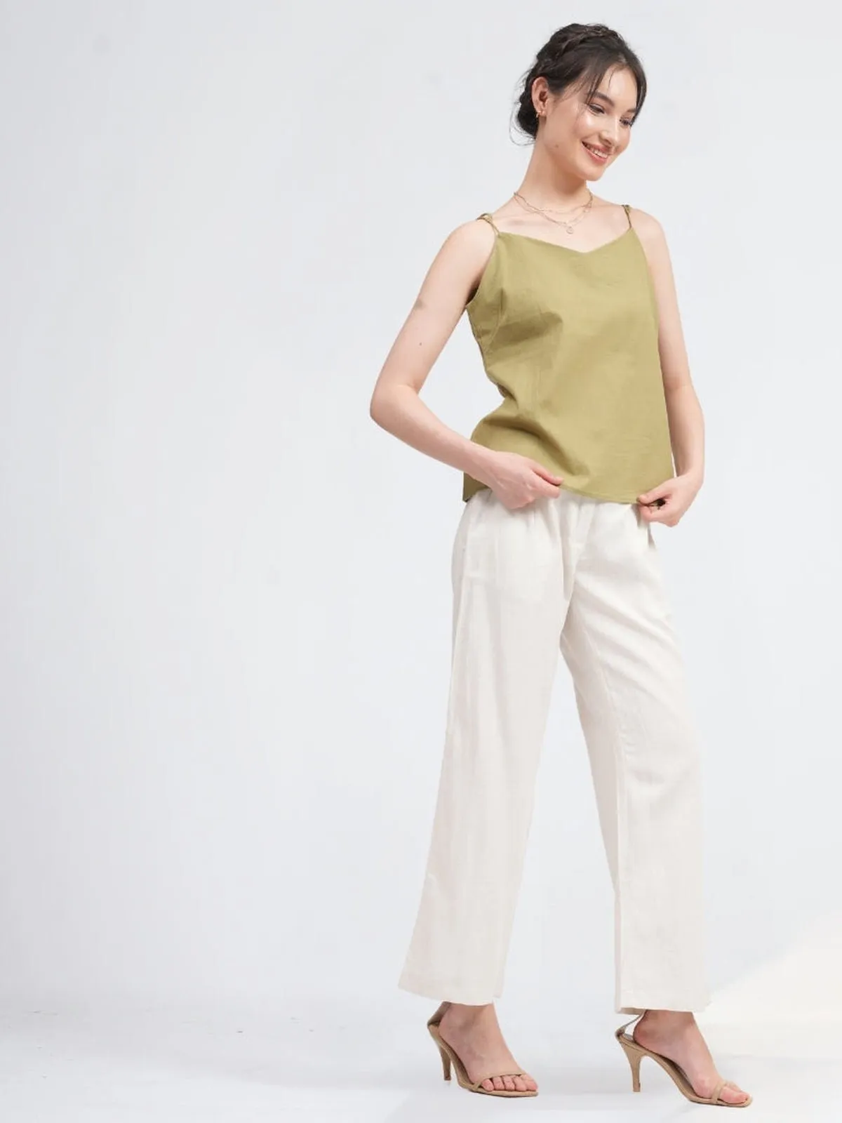 Organic Cotton Slip Top with Trousers Co-ords Set