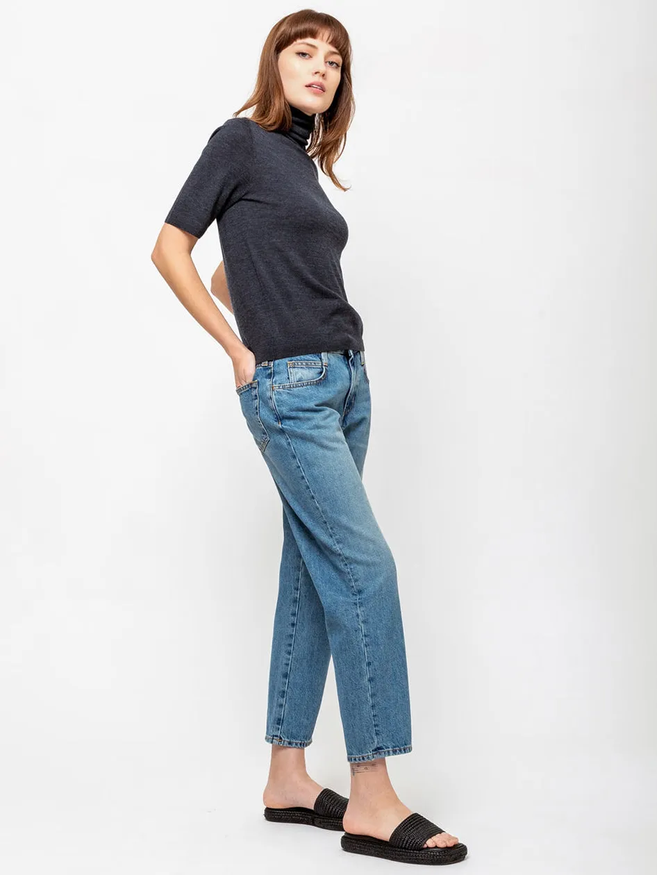 Paris 5 Pocket Jean - Americana Blue