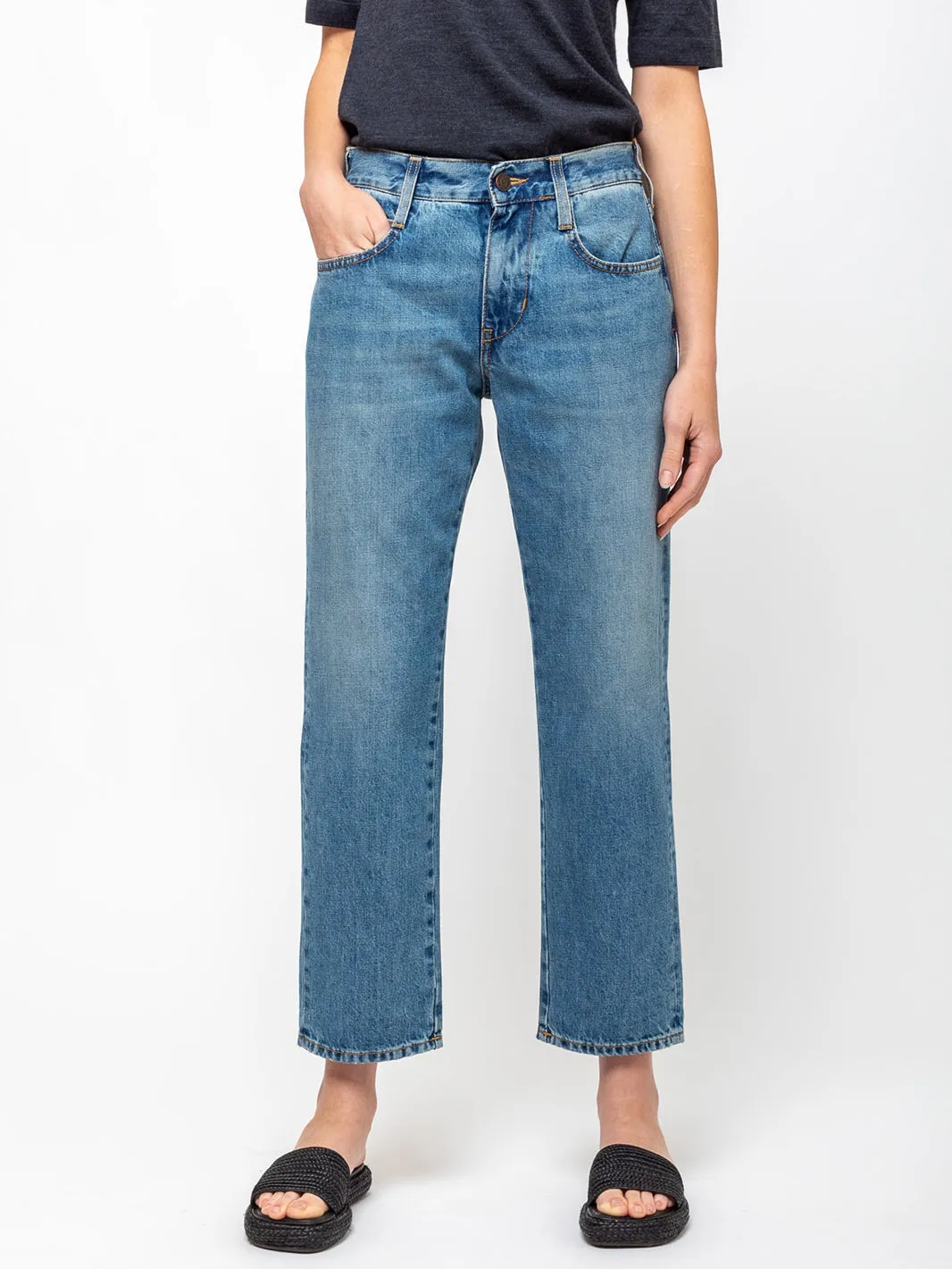 Paris 5 Pocket Jean - Americana Blue