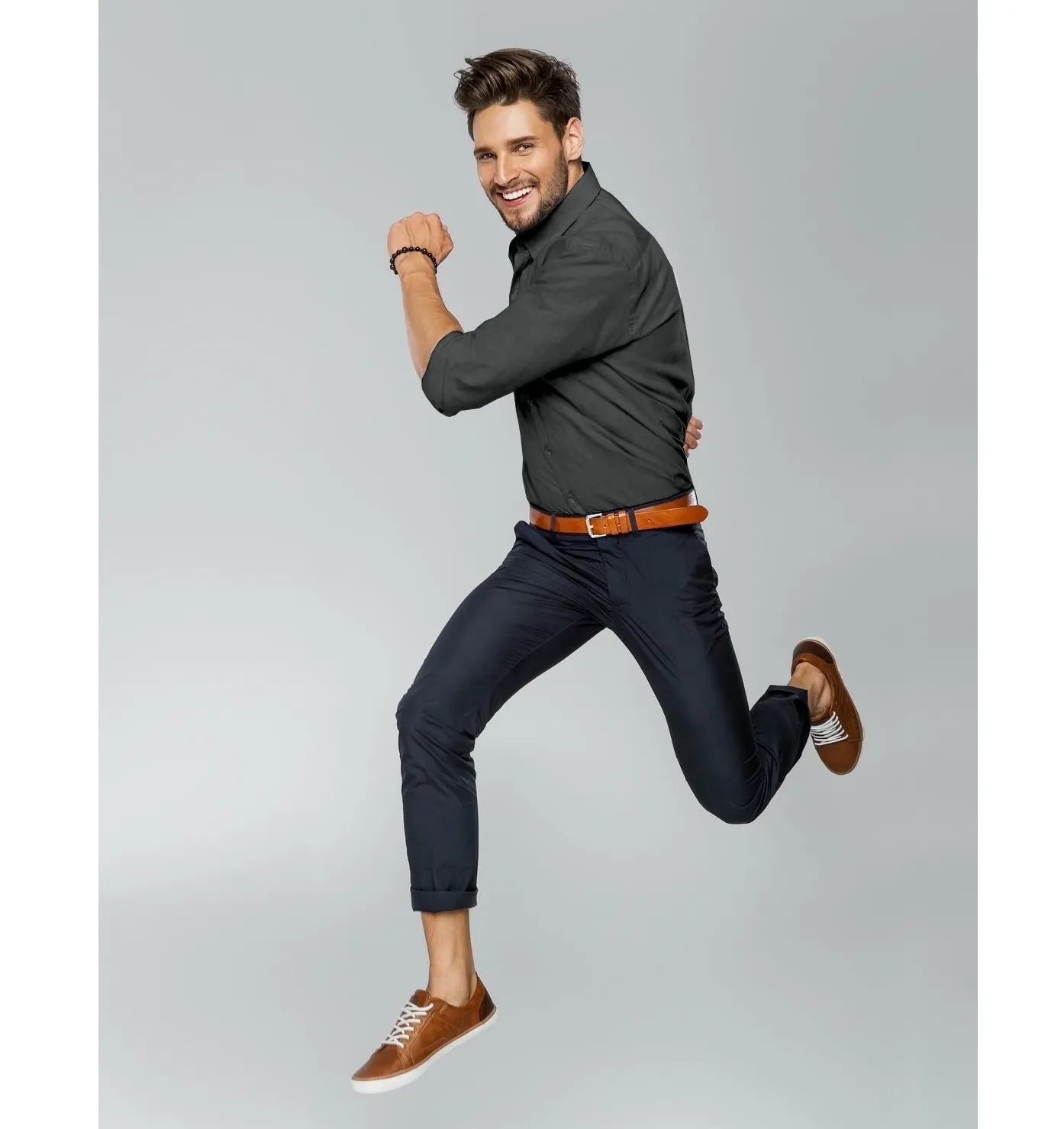 Performance Stretch - Gray - Long Sleeve
