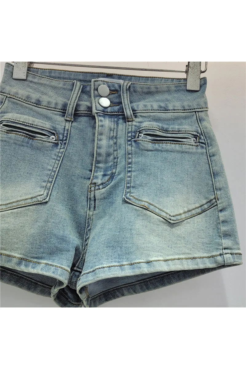 PM0520 Stretch Denim Shorts