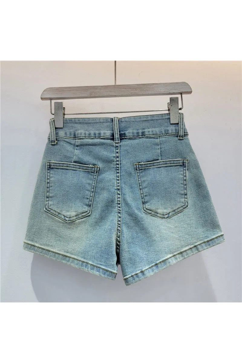 PM0520 Stretch Denim Shorts