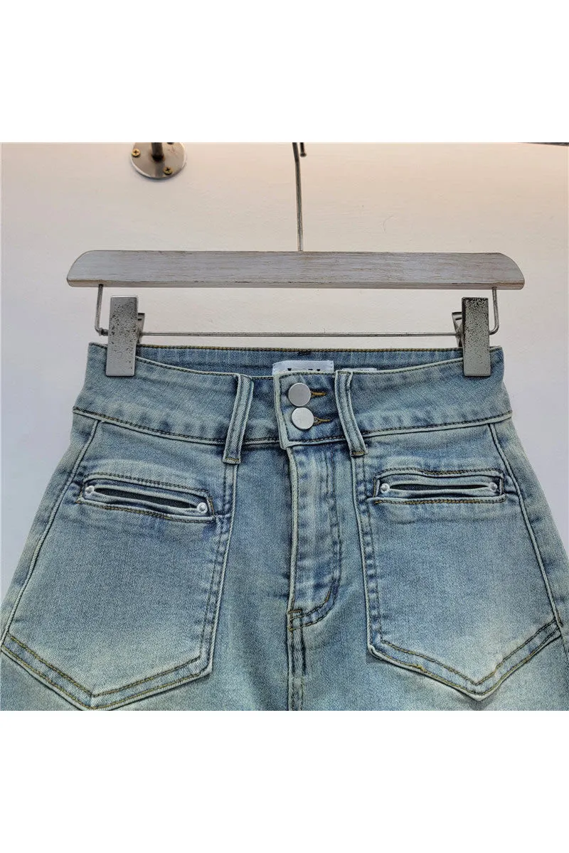 PM0520 Stretch Denim Shorts