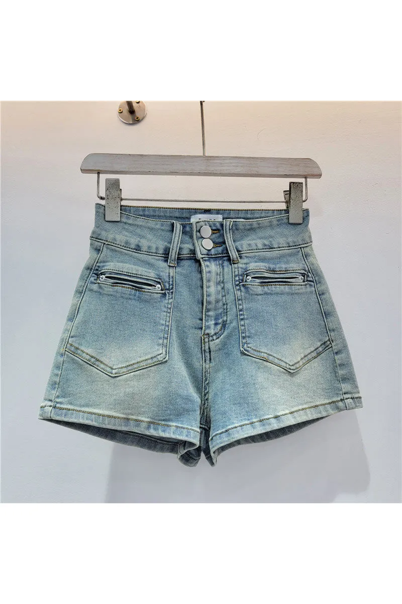 PM0520 Stretch Denim Shorts