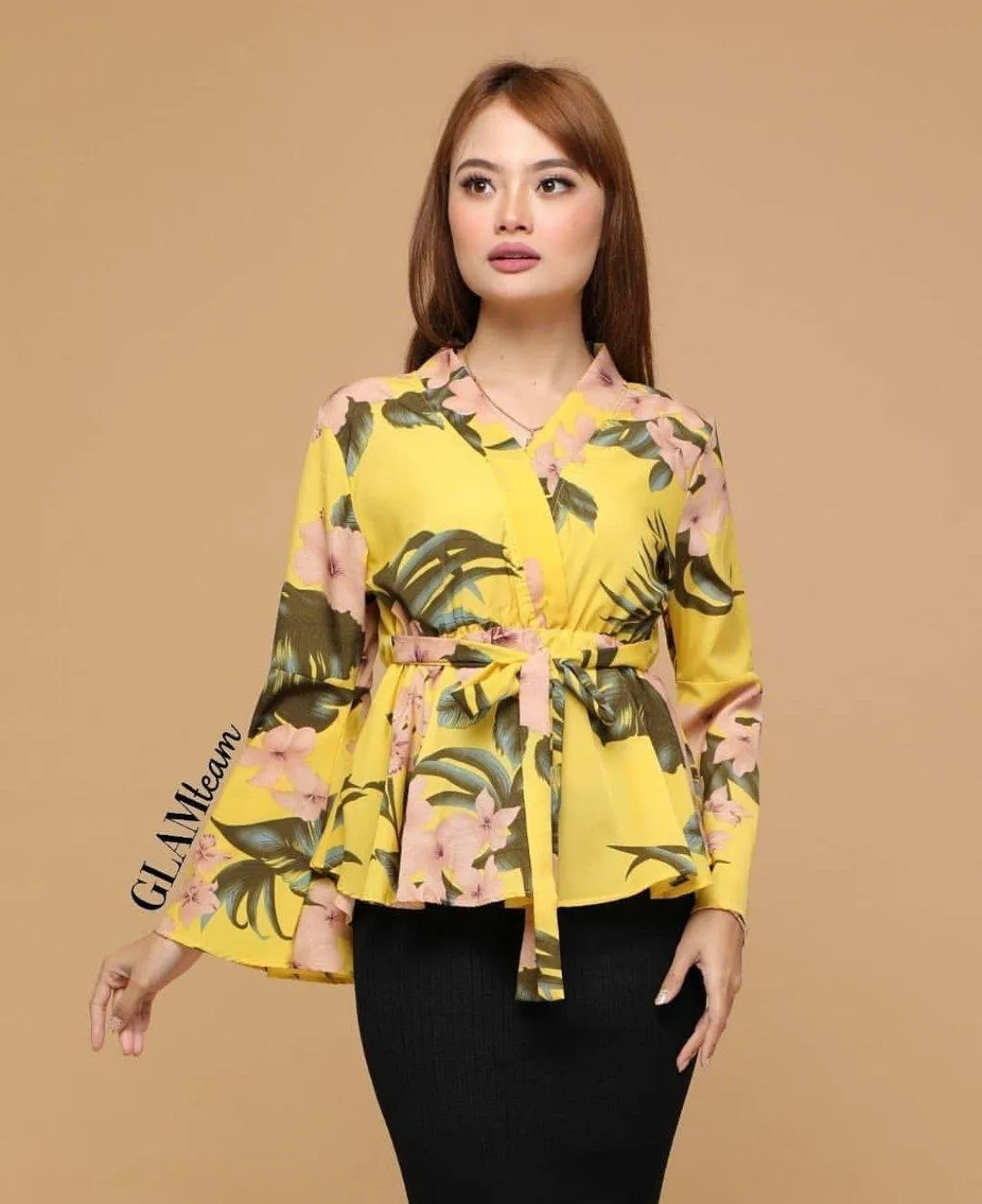 Printed peplum Top - Zahrah