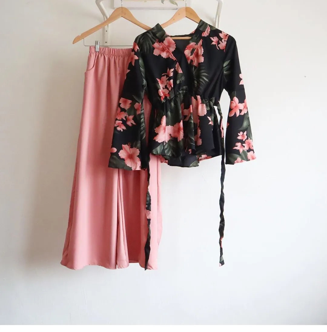Printed peplum Top - Zahrah