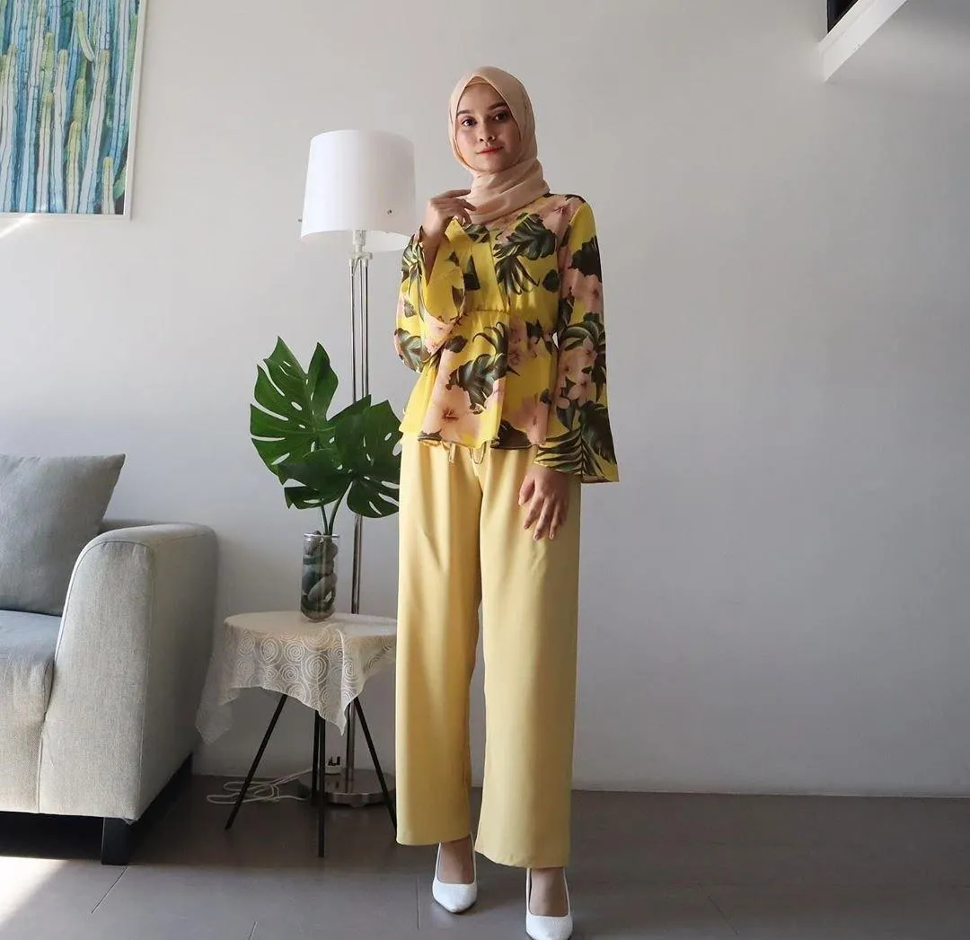 Printed peplum Top - Zahrah