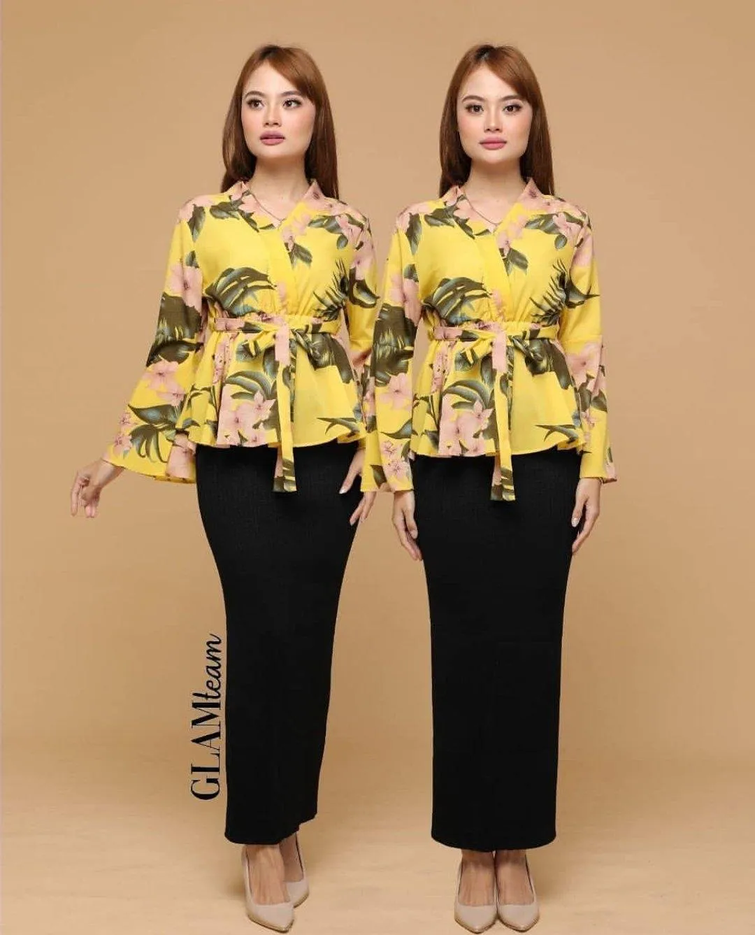Printed peplum Top - Zahrah
