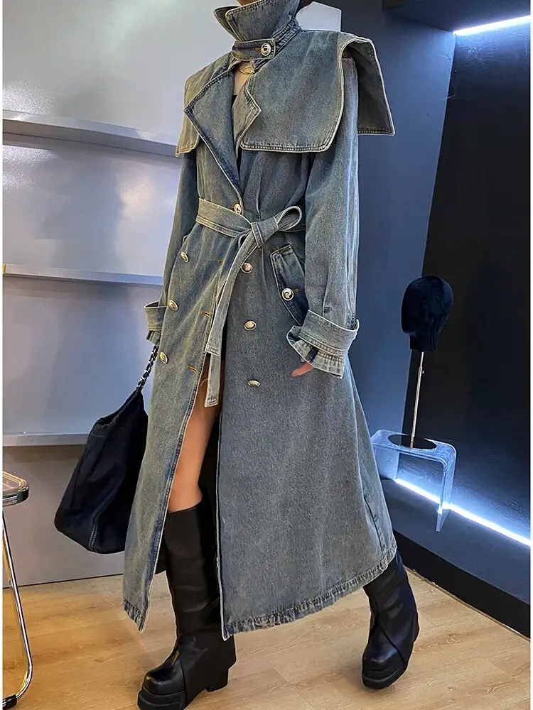 Queen Denim Coat Jacket