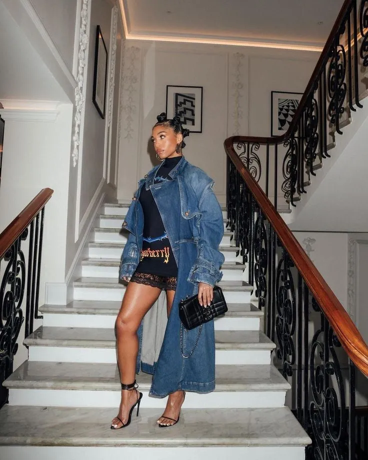 Queen Denim Coat Jacket